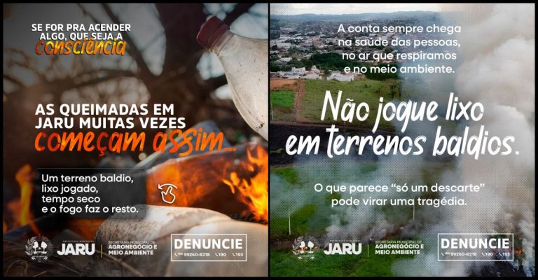 Prefeitura de Jaru alerta: queimadas urbanas são crime e devem ser denunciadas - News Rondônia