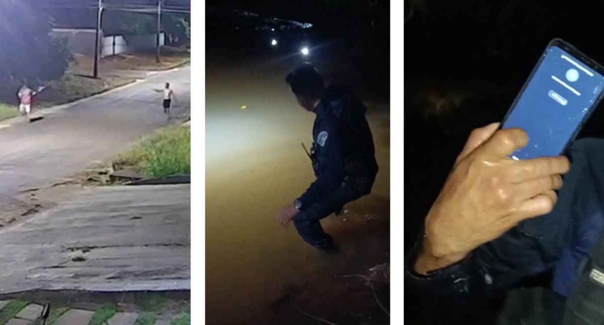 Suspeito armado com faca tenta fugir e joga celular em rio, no interior de RO
