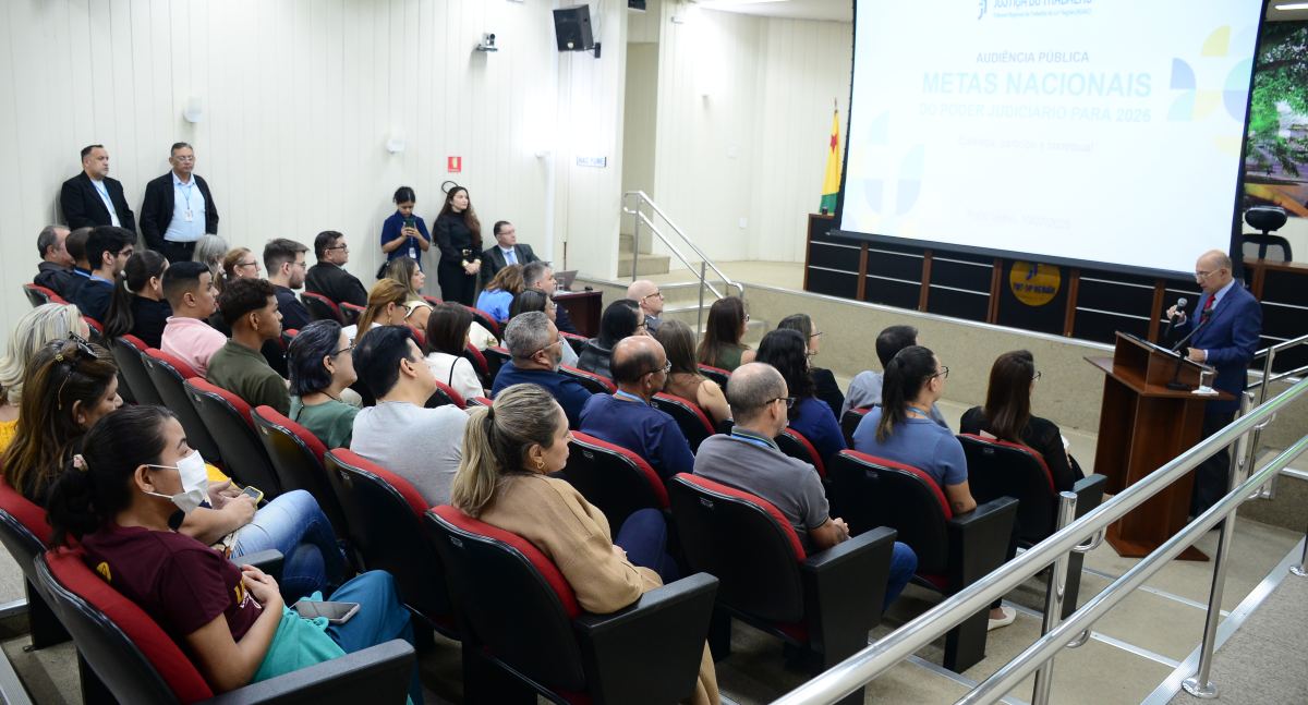 TRT-14 realiza audiência pública para definir metas da Justiça do Trabalho em 2026