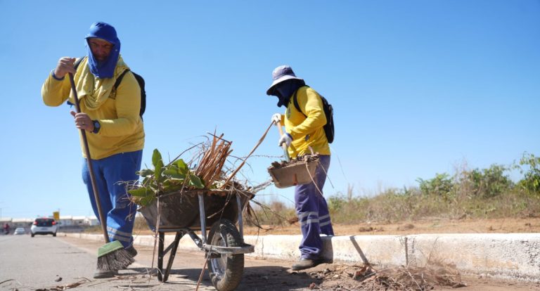 Ação integrada em Porto Velho remove mata ao entorno da avenida Santos Dumont para prevenir queimadas