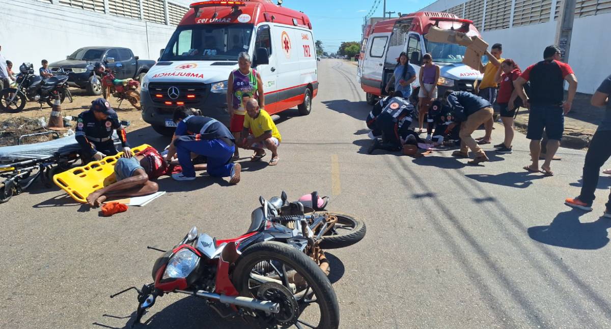 Acidente grave deixa mãe e filho em estado gravíssimo, em Porto Velho