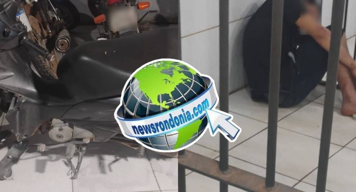Adolescente é apreendido após sofrer queda com moto roubada durante perseguição em Porto Velho