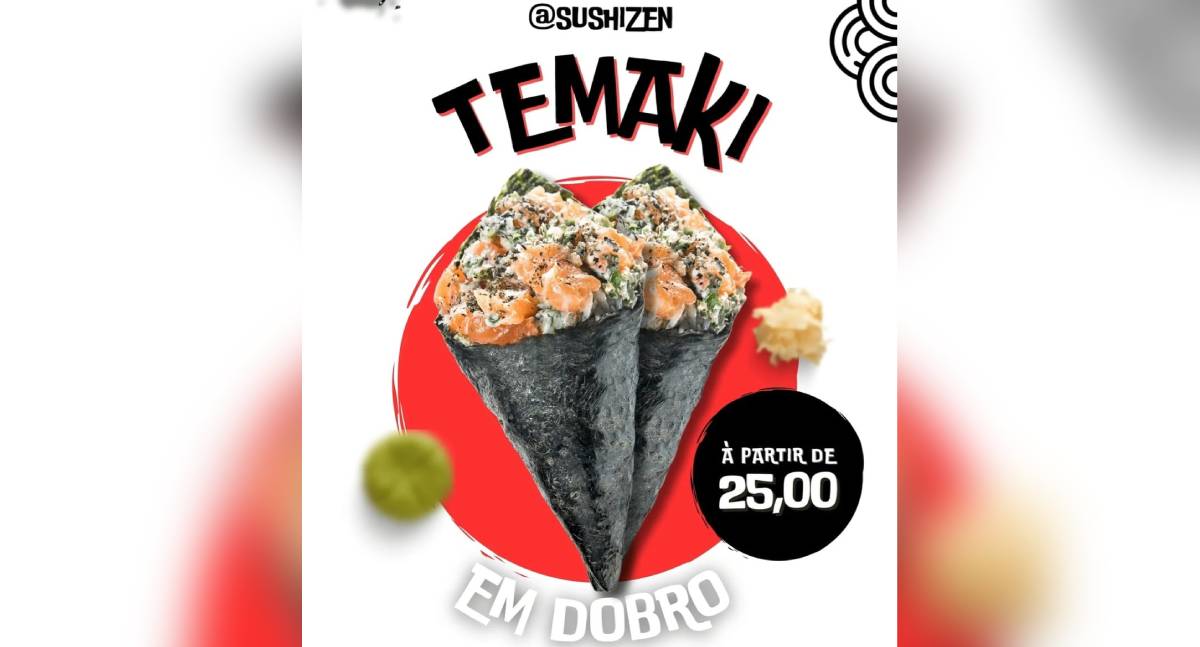 Agenda News: Quarta do Temaki em Dobro no Sushi Zen garante sabor em dose dupla para os apaixonados por comida japonesa