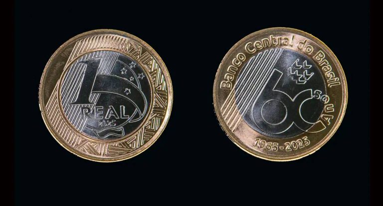 Banco Central lança moeda comemorativa de R$ 1 por 60 anos