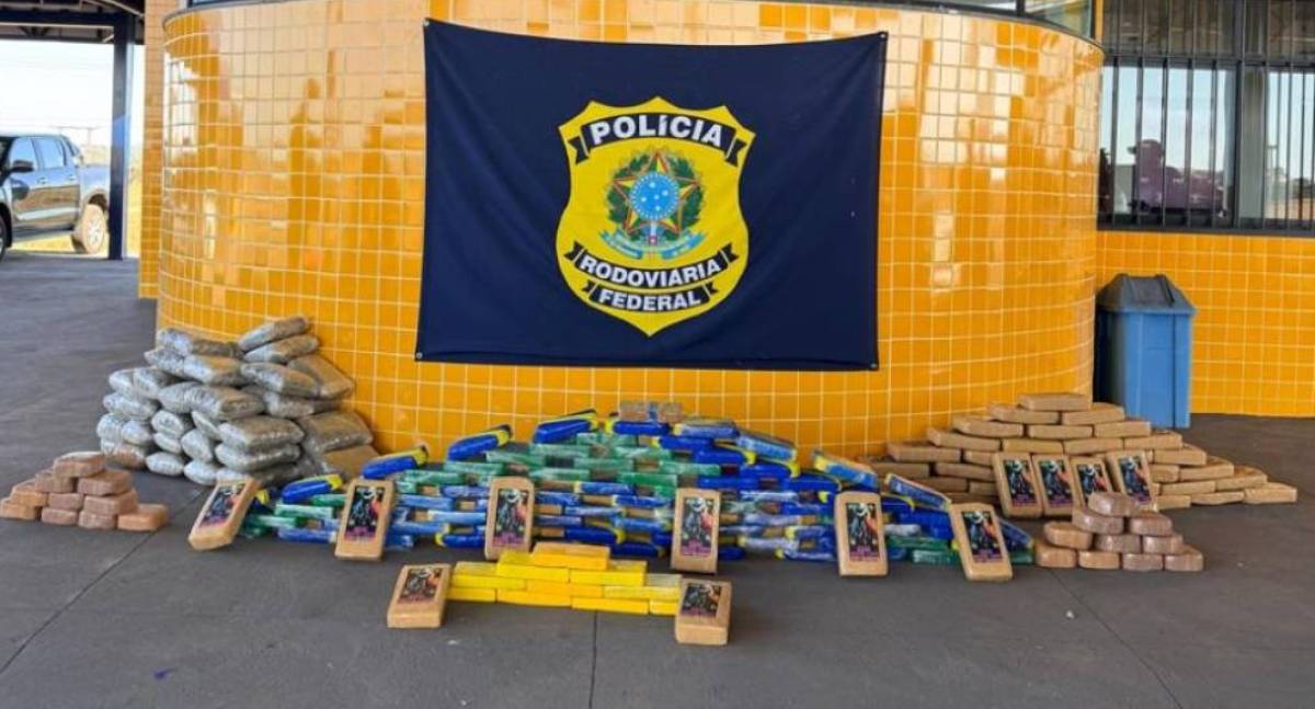 Caminhoneiro de Rondônia é preso com 210 kg de drogas em rodovia de Mato Grosso