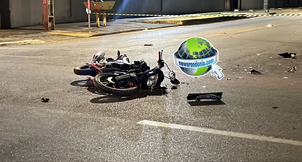 Caminhonete atropela moto aplicativo com passageiro na 7 de Setembro