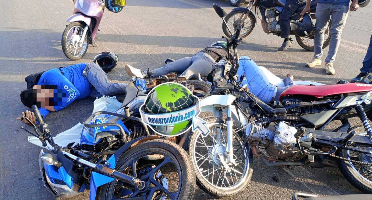 Colisão grave deixa três feridos, um com fratura exposta, em Porto Velho