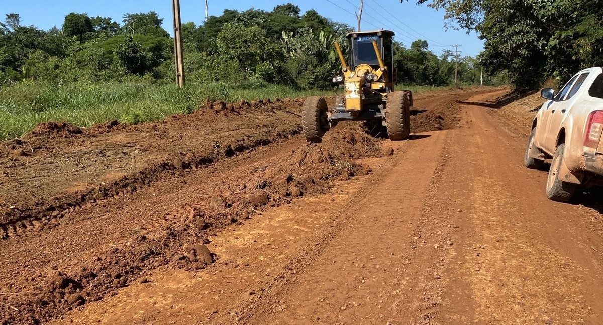 Prefeitura de Porto Velho acelera obras de recuperação viária na Agrovila Rio Verde com a chegada do verão