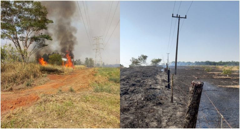 Queimadas podem provocar interrupção no fornecimento de energia