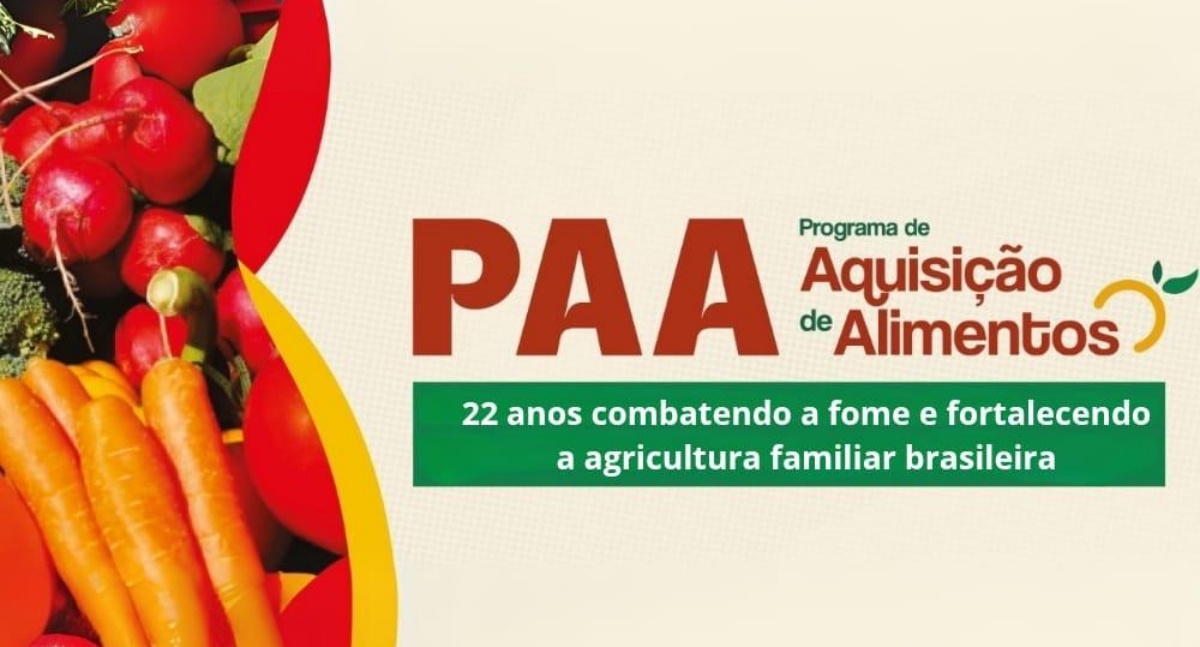 Conab destaca trajetória do PAA em 22 anos de atuação no apoio à agricultura familiar