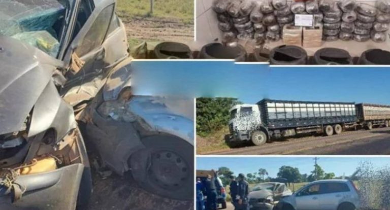 Droga é descoberta em carro após acidente em Cacoal