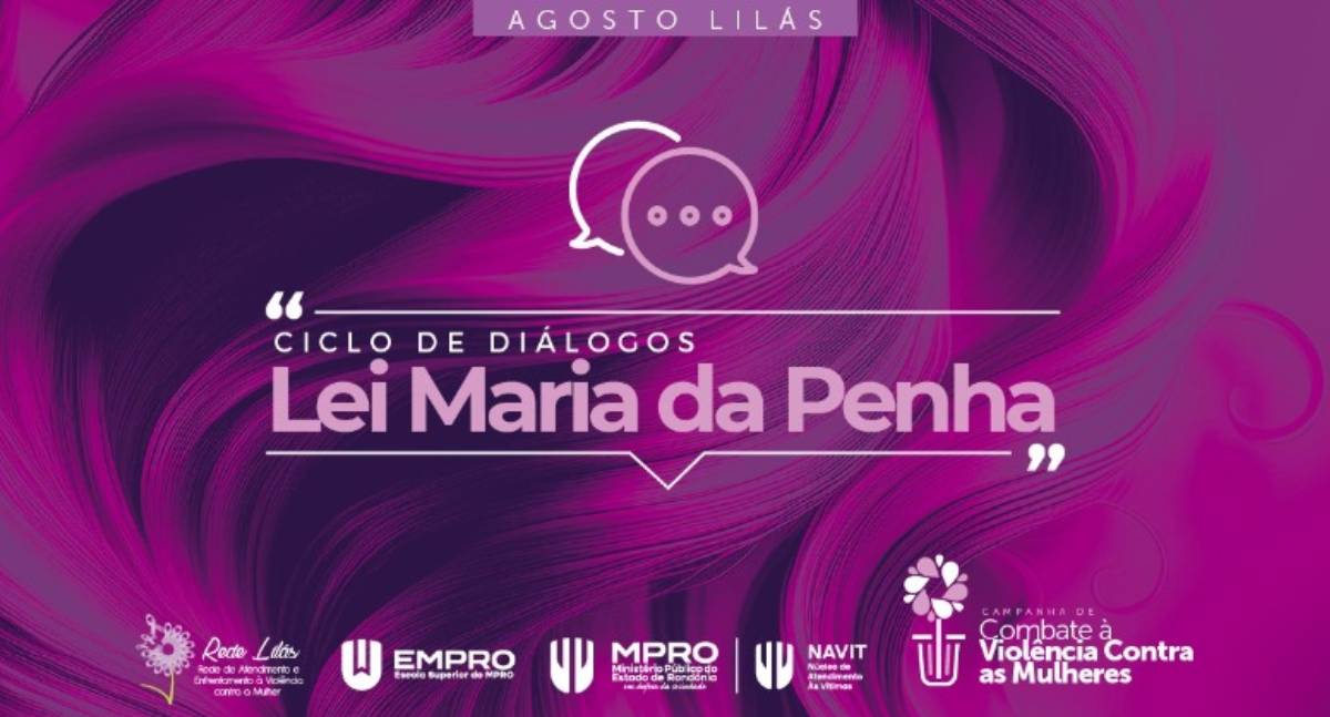 Em coletiva de imprensa, MPRO lançará "Mapa da Violência Doméstica" e as ações do "Agosto Lilás"