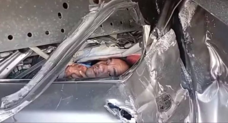 VÍDEO: Família sobrevive a acidente impressionante com carro esmagado em Alagoas