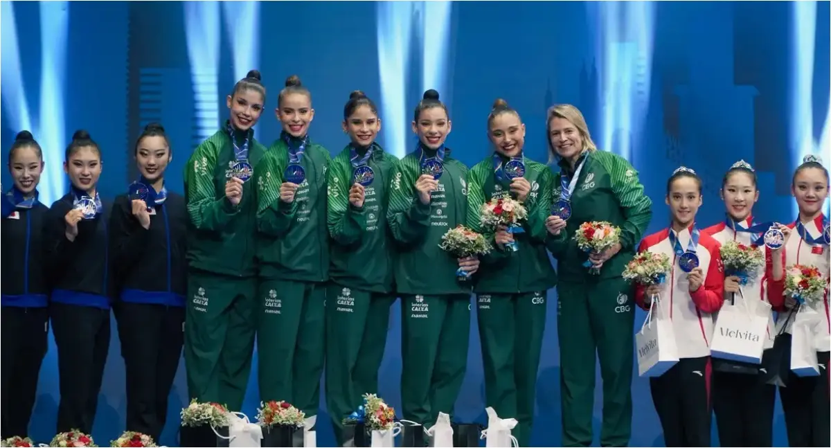 Ginástica rítmica: ouro histórico para o Brasil na Copa do Mundo de Milão