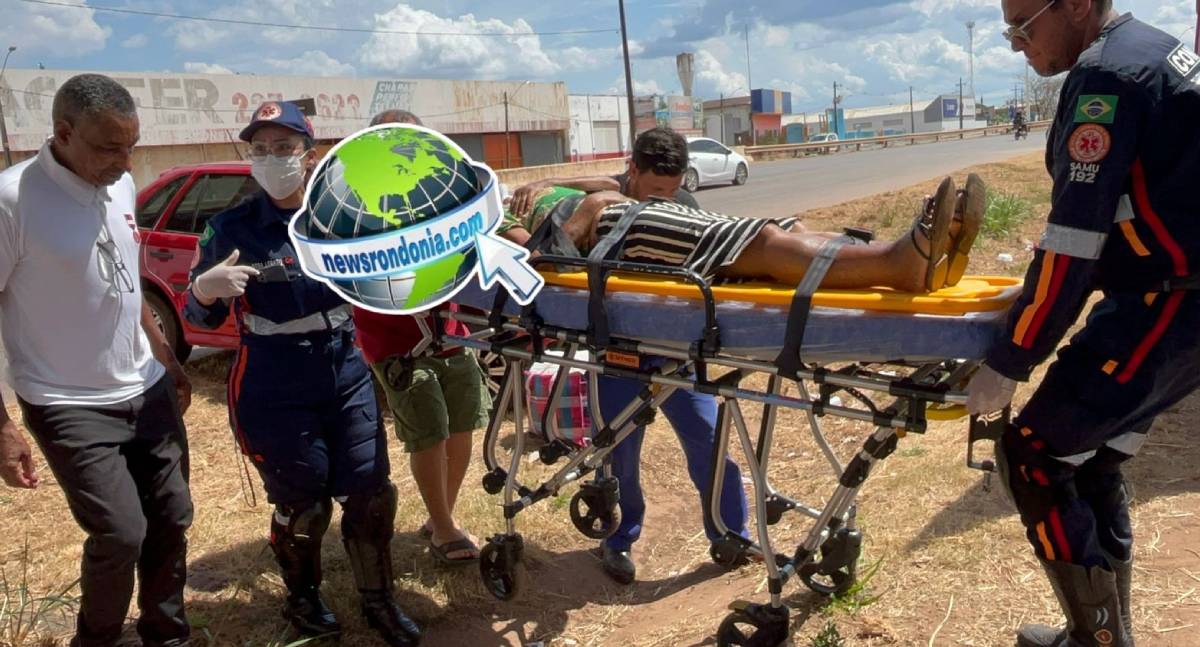 Gol bate em mureta depois de ser fechado por caminhão tanque em Porto Velho