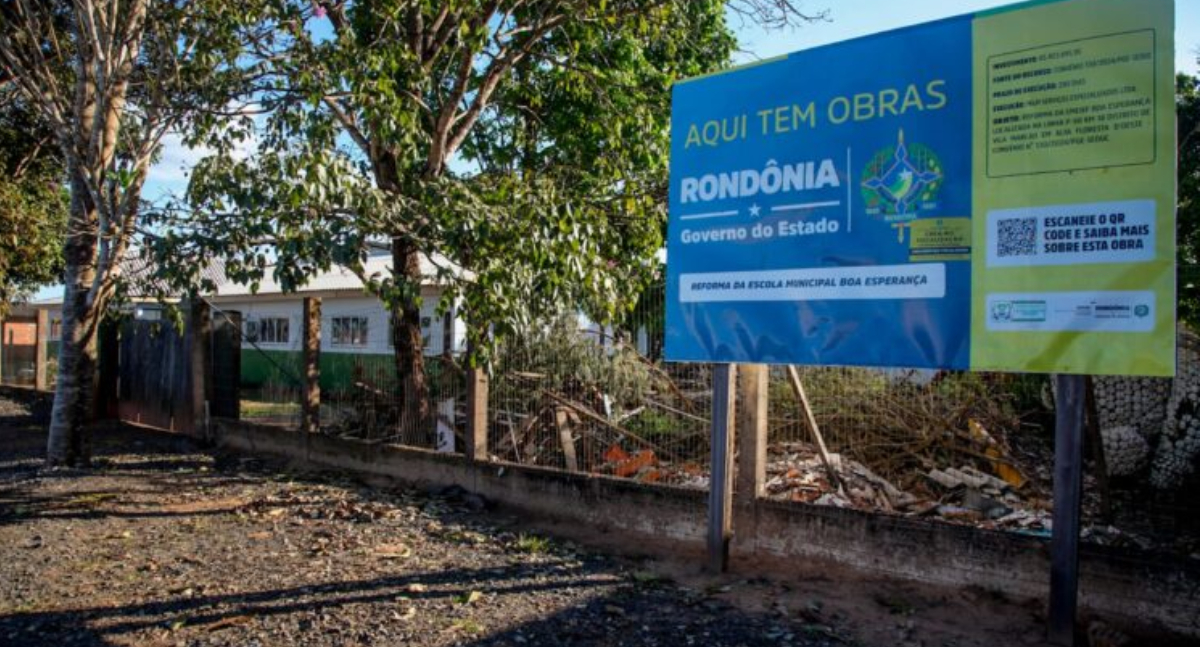 Governo de RO investe em reforma da Escola Boa Esperança e beneficia Vila Marcão em Alta Floresta