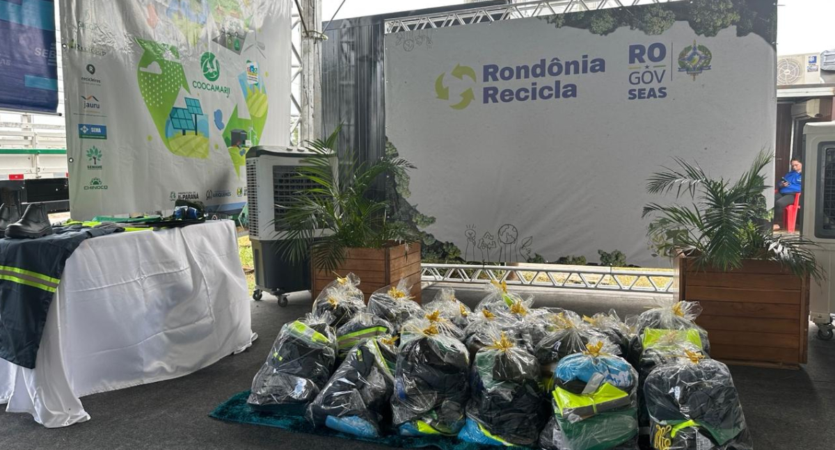 Governo de Rondônia lança edital para distribuir 2 mil kits de EPIs a catadores de recicláveis
