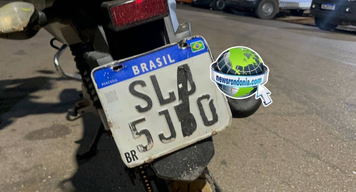 Homem é preso com placa de moto adulterada na zona leste