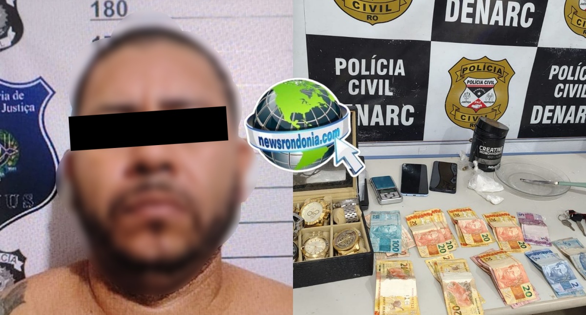 Denarc prende foragido com drogas em residência na zona sul