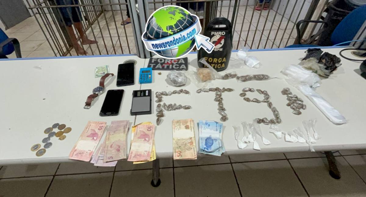 Mãe, filho e viciado são presos com drogas no bairro Igarapé