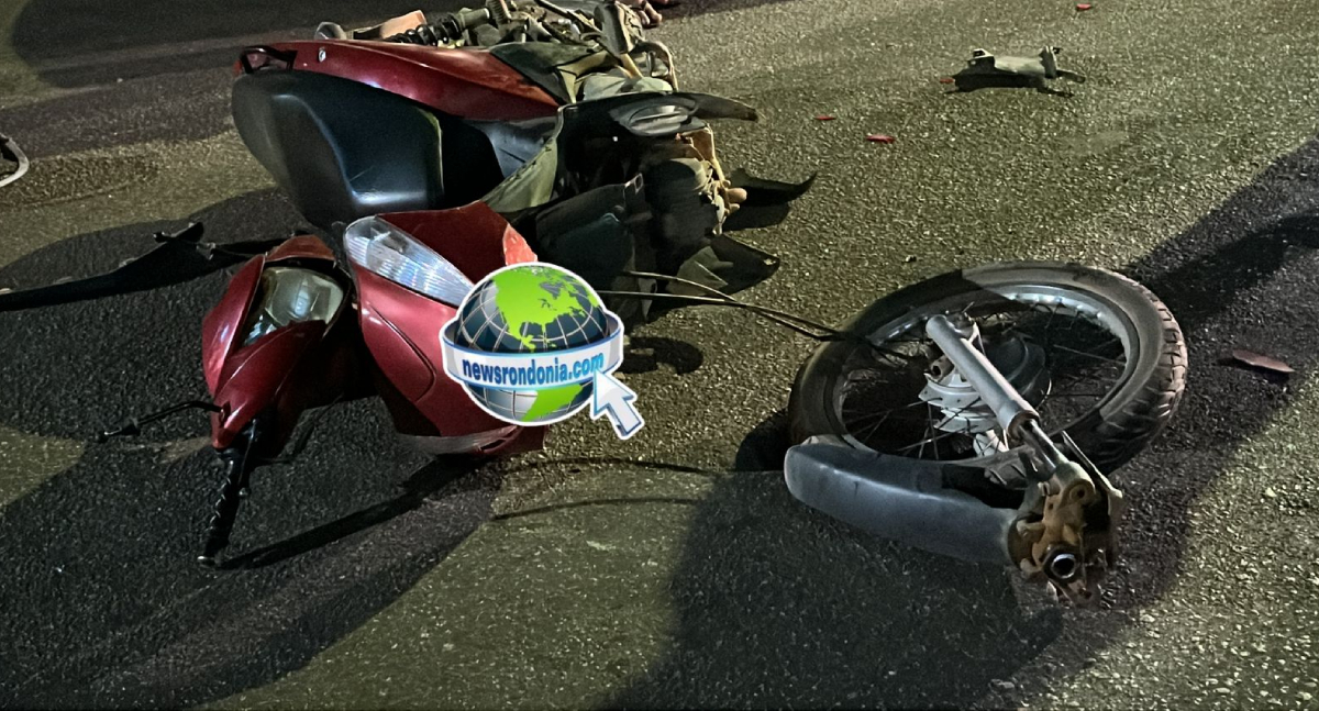 Motociclista bate em viatura da PM em grave acidente na zona sul
