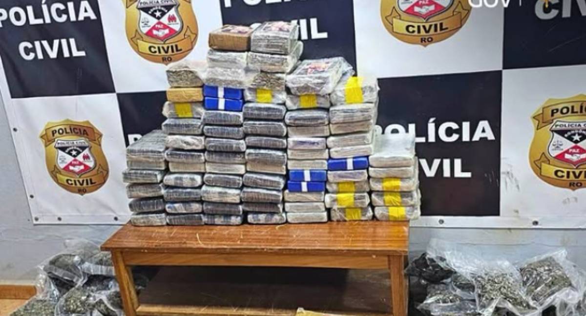 Polícia Civil de RO apreende 100 kg de drogas e aprofunda investigação contra organização criminosa interestadual