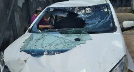 Motorista cai com carro em Rio após desviar de animal, em Rondônia