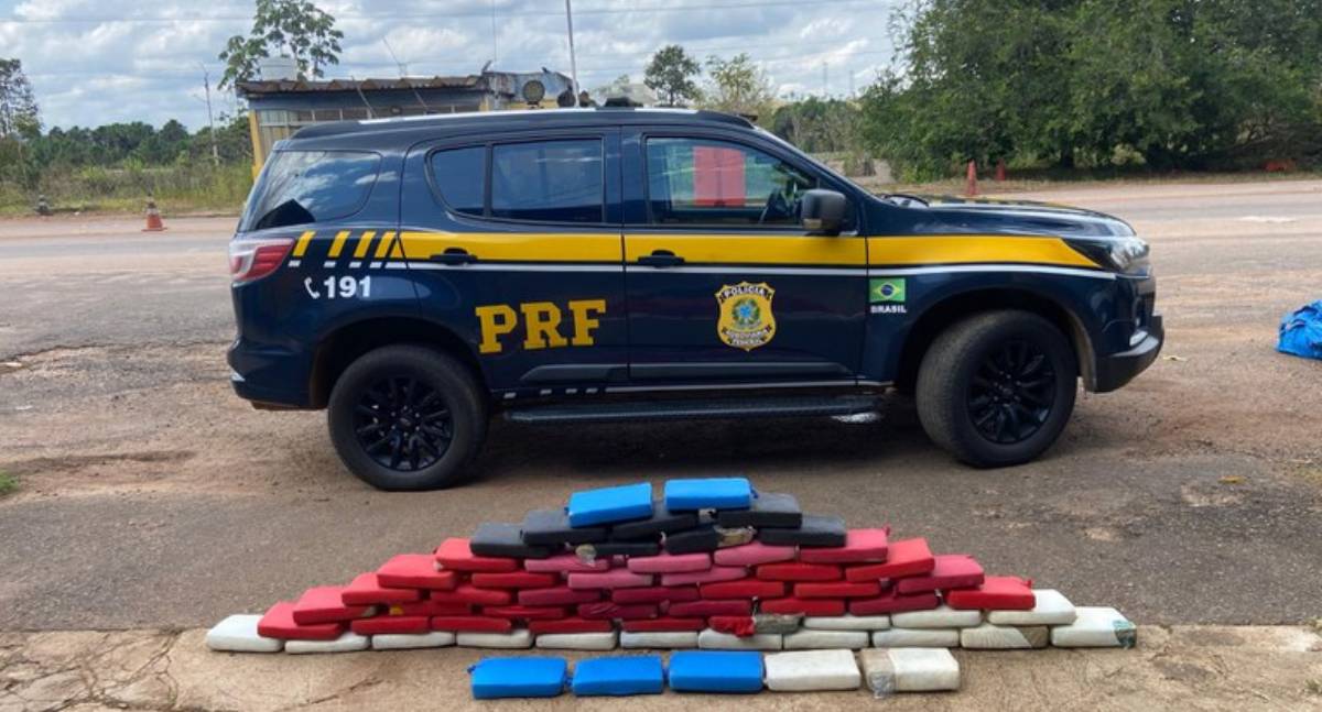 PRF em Rondônia apreende 64 kg de maconha na capital