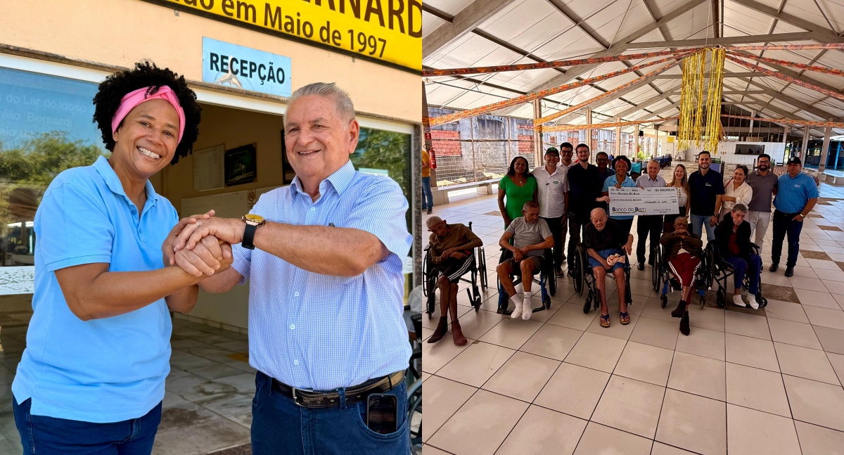 Silvia Cristina entrega R$ 200 mil ao Lar do Idoso Aurélio Bernardi e anuncia mais R$ 1 milhão para obras em Ji-Paraná
