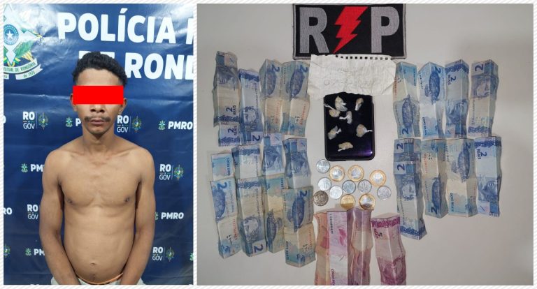 Suspeito é preso com drogas, dinheiro e chave PIX usada para tráfico na zona sul de Porto - News Rondônia