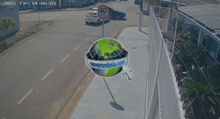 VÍDEO: Colisão entre veículos termina com caminhonete atingindo muro de residência em Porto Velho - News Rondônia