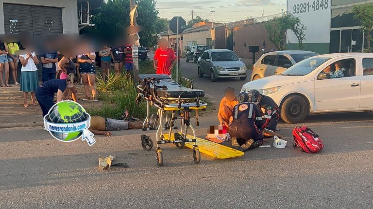 ZONA SUL: Pai e filha sofrem grave acidente de moto no bairro Cohab em Porto Velho - News Rondônia