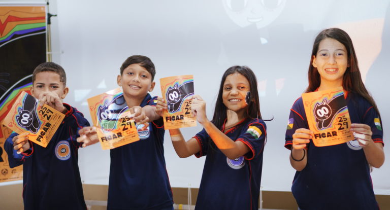 Cinema de animação transforma Escola Prof. Salomão Silva em Nova Mamoré durante o FICAR - News Rondônia