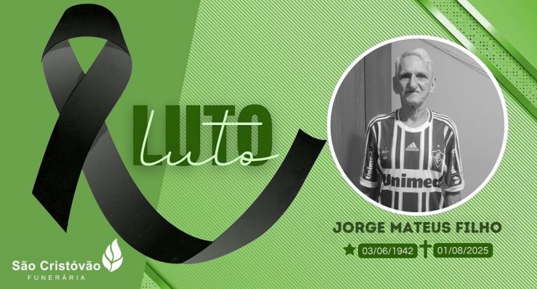 Nota de pesar: Falecimento de Jorge Mateus Filho aos 83 anos em Porto Velho - News Rondônia