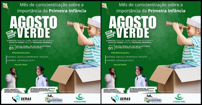 Prefeitura de Presidente Médici abre Agosto Verde com ação de conscientização sobre a primeira infância - News Rondônia