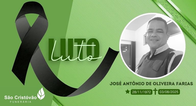 Nota de Pesar: Falecimento de José Antônio de Oliveira Farias aos 52 anos - News Rondônia