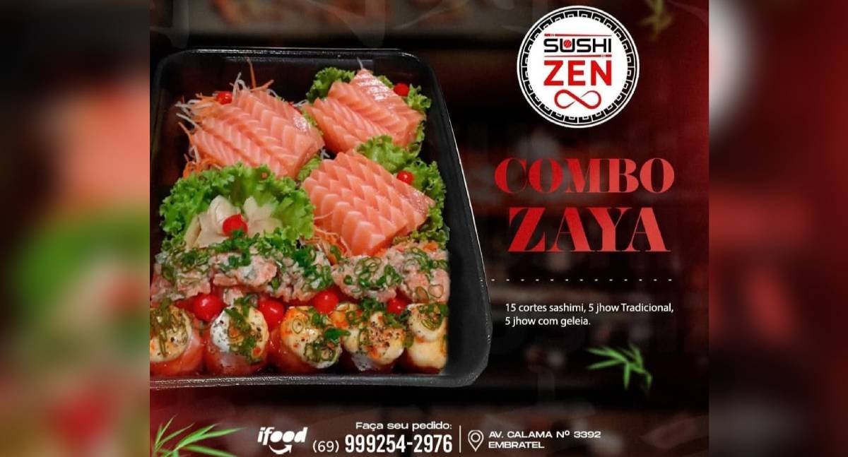 Agenda News: Combo Zaya do Sushi Zen transforma sua terça-feira em uma celebração de sabores