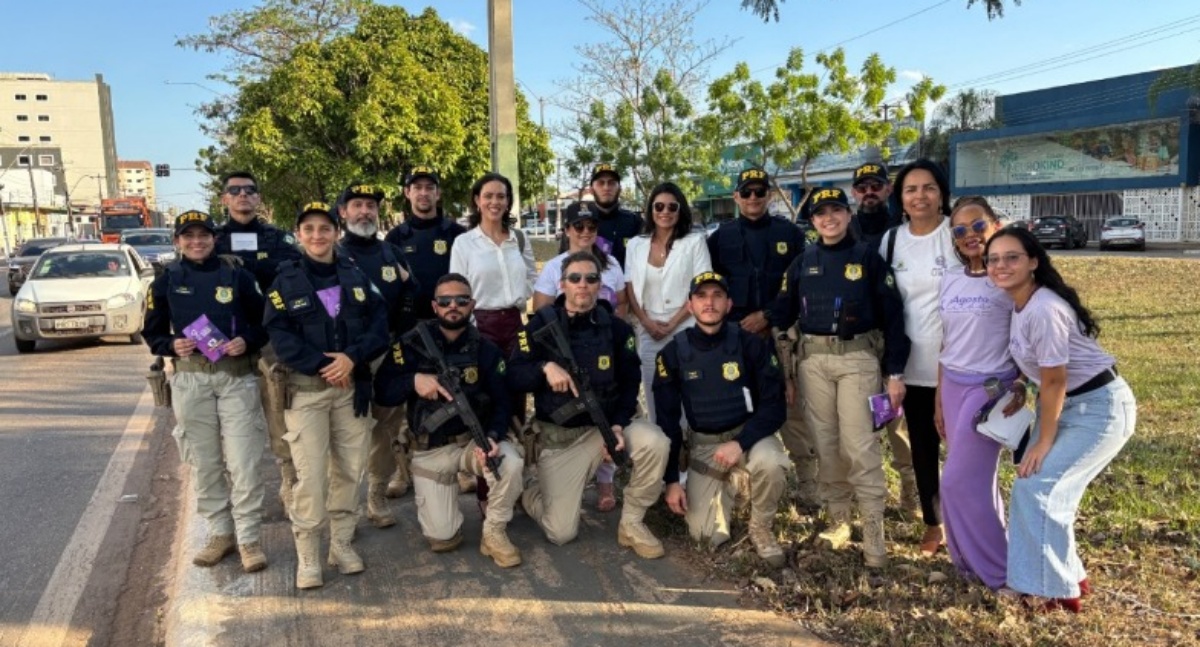 Agosto Lilás: MPRO e PRF realizam blitz educativa contra violência doméstica em Porto Velho