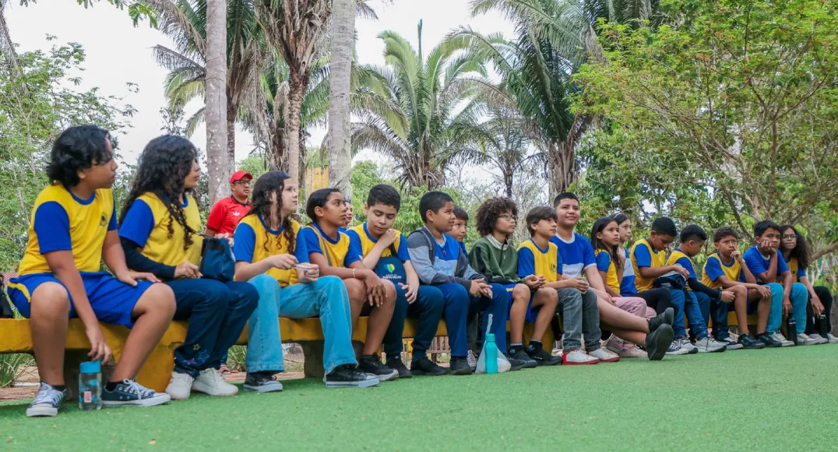 Alunos da Escola Municipal Nações Unidas conhecem Parque Natural em Porto Velho