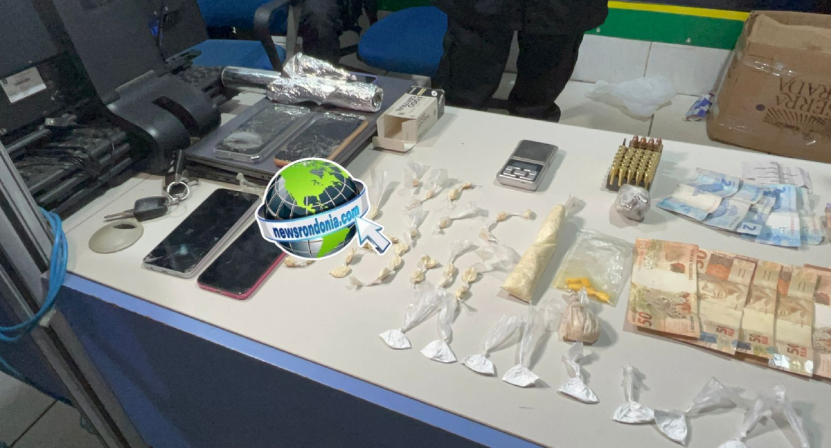 BPTAR e BOPE apreendem drogas, objetos roubados e prendem trio suspeito na zona norte de Porto Velho