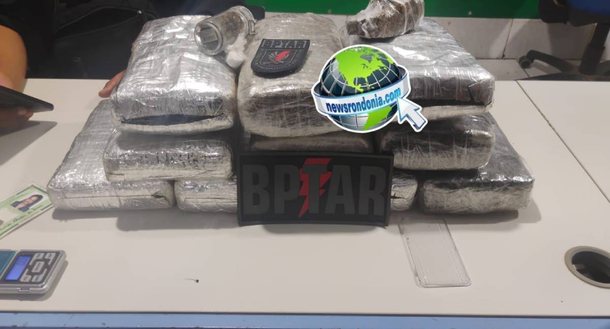 BPTAR flagra adolescente e mulher com 10kg de drogas em embarcação no Rio Madeira