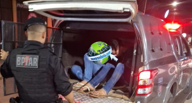 BPTAR prende dois jovens com motocicleta roubada no bairro Triângulo, em Porto Velho
