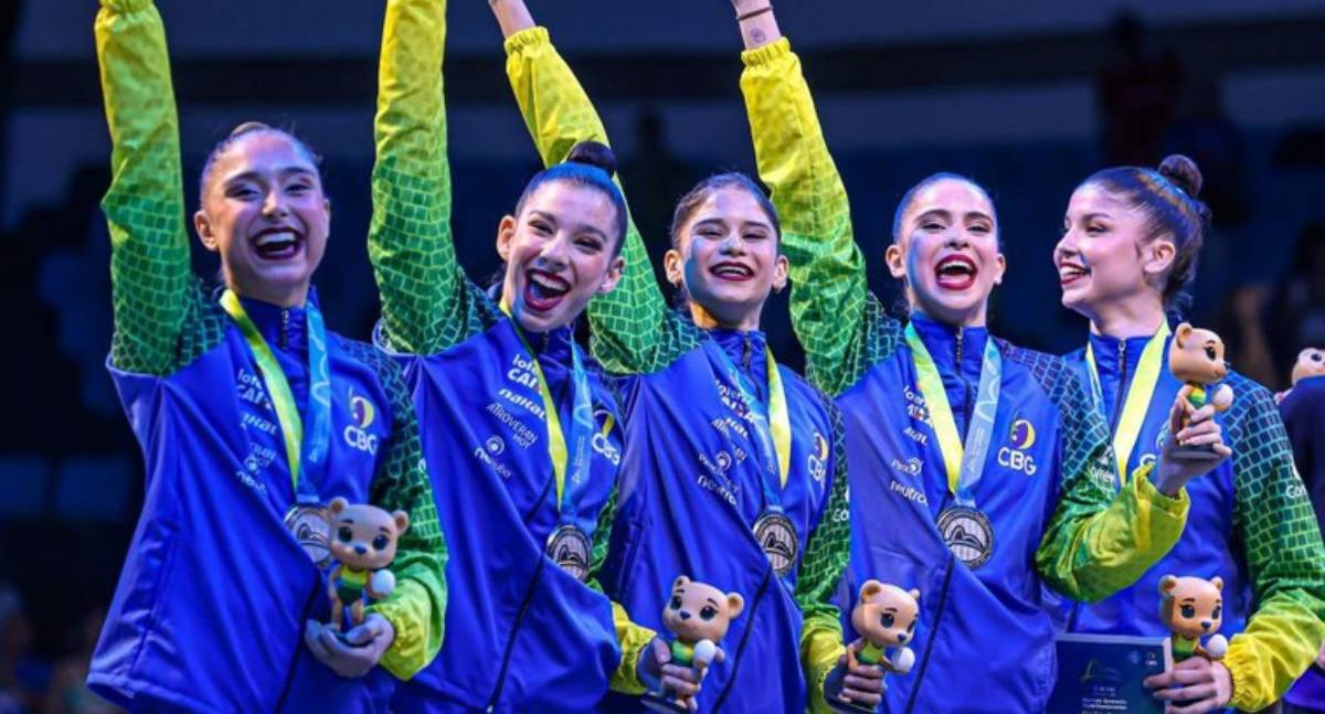 Brasil brilha no Mundial de Ginástica Rítmica com duas medalhas inéditas