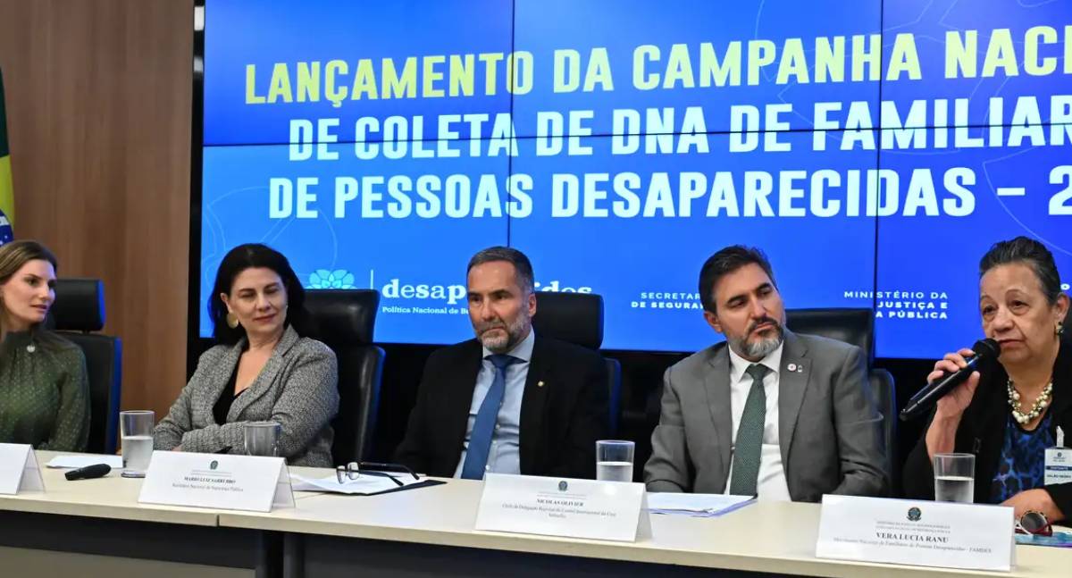 Campanha nacional de coleta de DNA de familiares de desaparecidos
