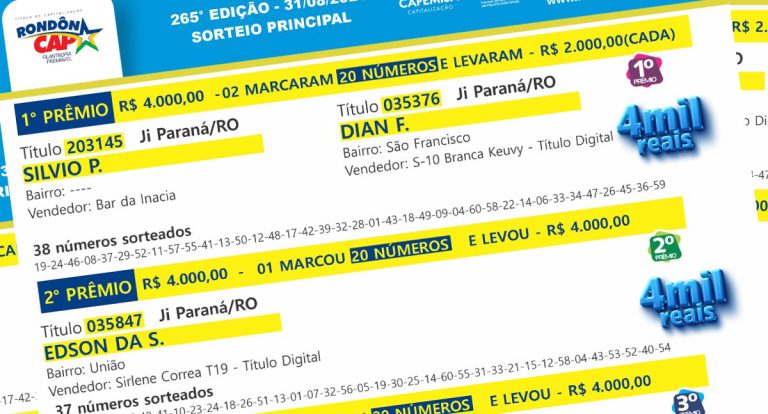 Sorteio do RondonCAP já movimentou Rondônia neste domingo - News Rondônia