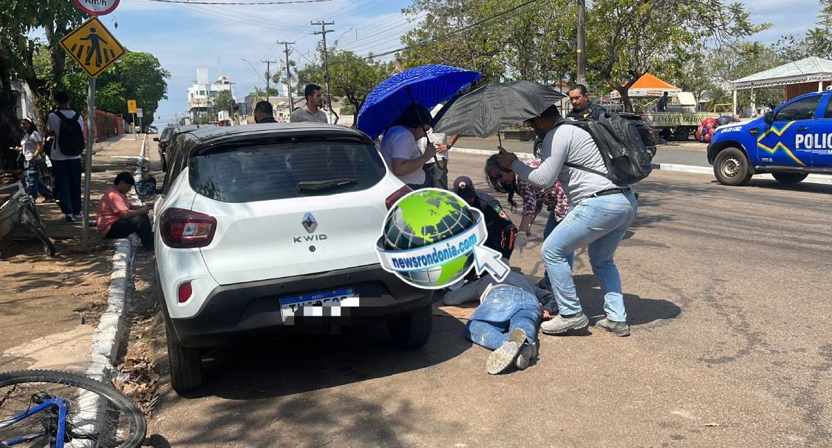 Carro atropela ciclista venezuelano na Farquar
