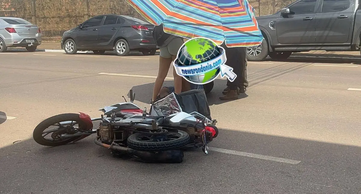 Colisão deixa motoboy e moto aplicativo feridos na 7 de Setembro