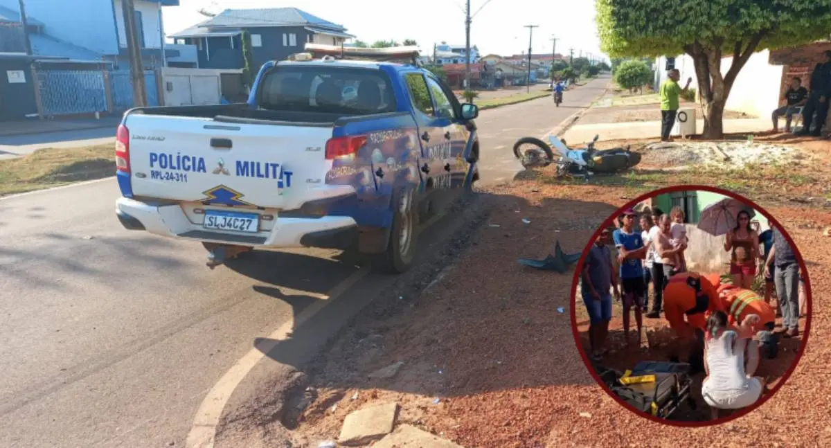 Colisão em Rolim de Moura deixa feridos e motorista foge