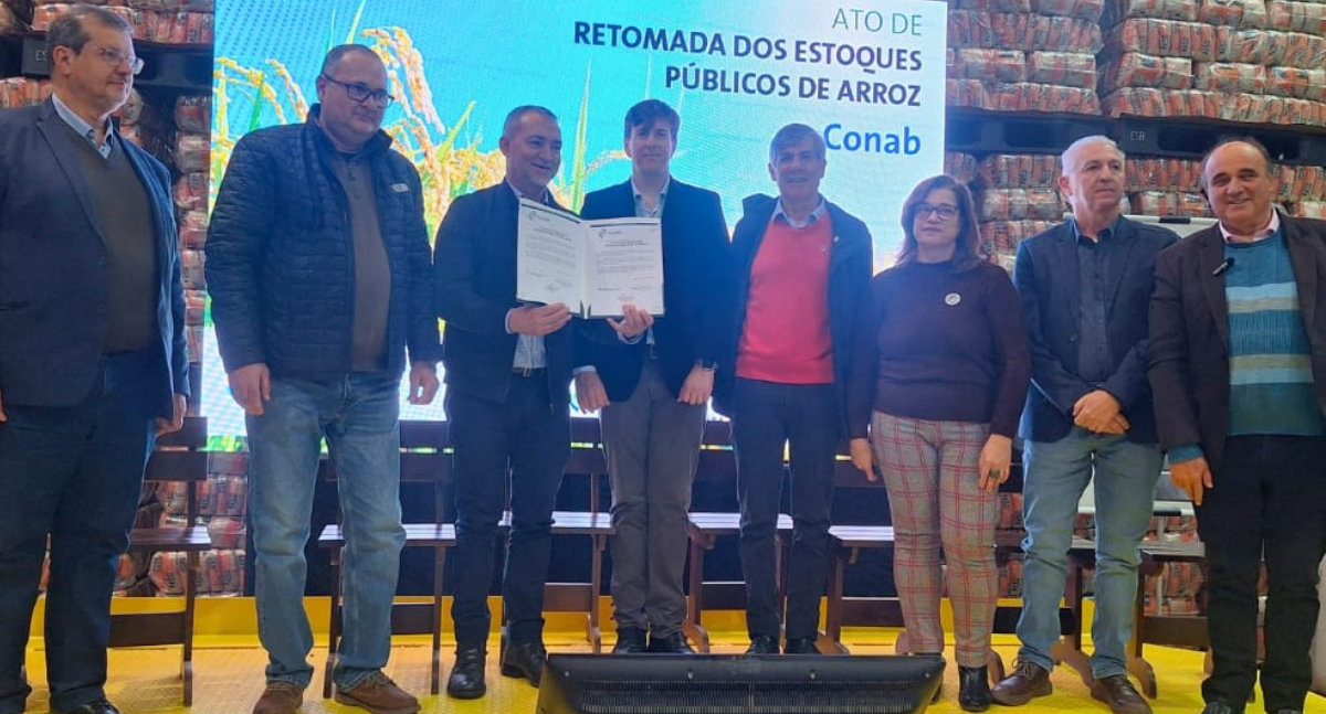 Conab retoma estoques públicos de arroz em Pelotas após 11 anos