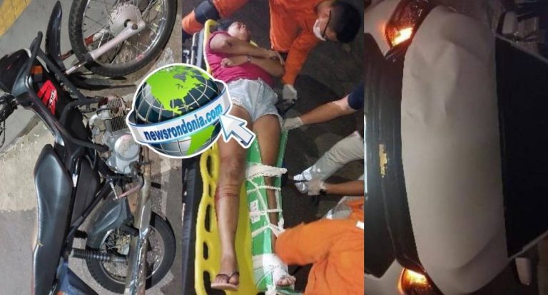 Condutora alcoolizada atropela motociclista em Porto Velho